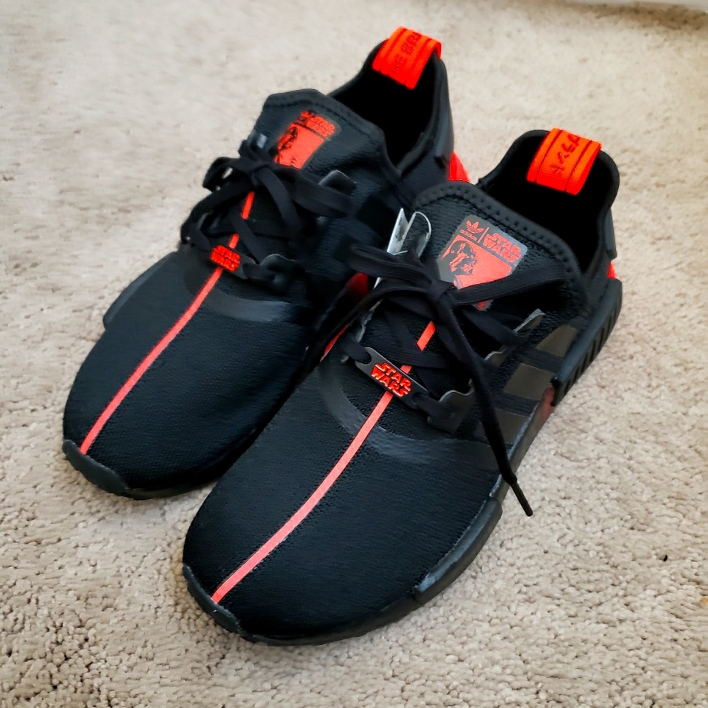 Adidas NMD R1 Star Wars Darth Vader Athletic Shoes - Picture 2 of 12